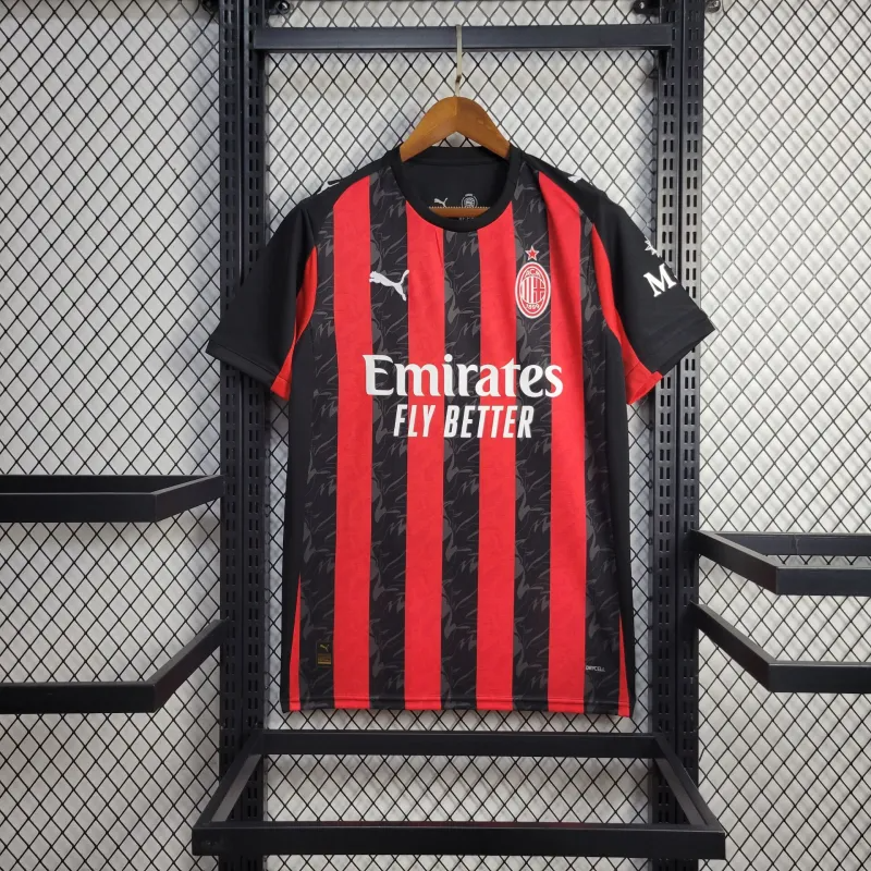 AC Milan Christian Pulisic 11 Home Soccer Jersey 2025-2026