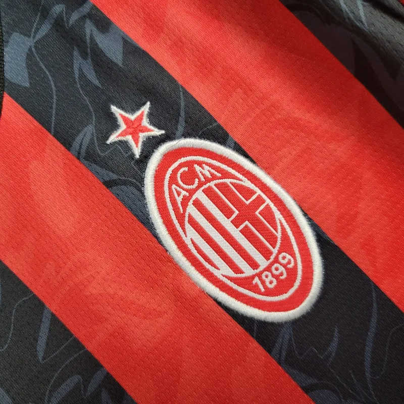 AC Milan Christian Pulisic 11 Kids Home Soccer Jersey 2025-2026