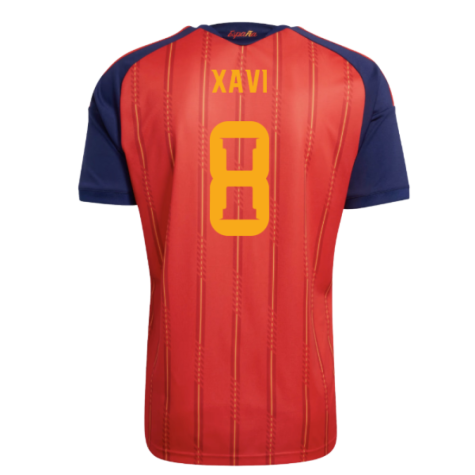 Spain Xavi 8 Home Soccer Jersey World Cup 2026