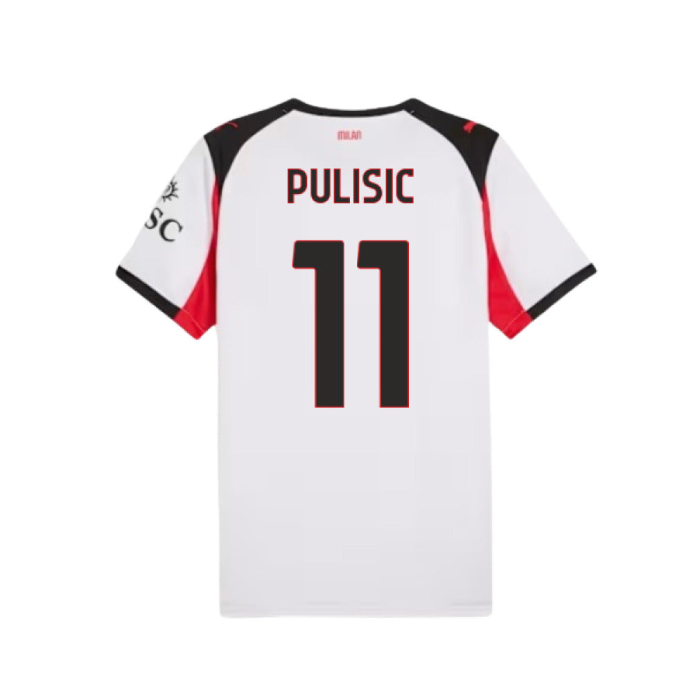 AC Milan Christian Pulisic 11 Away Soccer Jersey 2025-2026