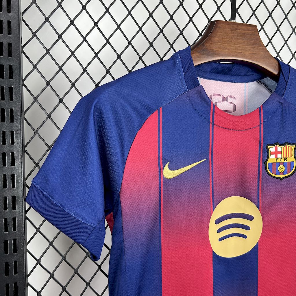 FC Barcelona Pedri 8 Kids Home Soccer Jersey 2025-2026
