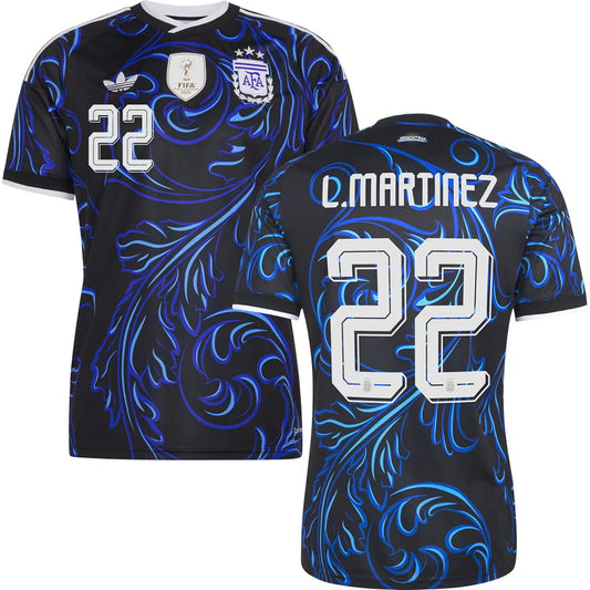 Argentina Lautaro Martínez 22 Away Soccer Jersey World Cup 2026