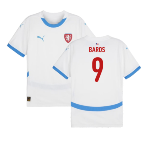 Czech Republic Milan Baros 9 Away Soccer Jersey Euro 2024