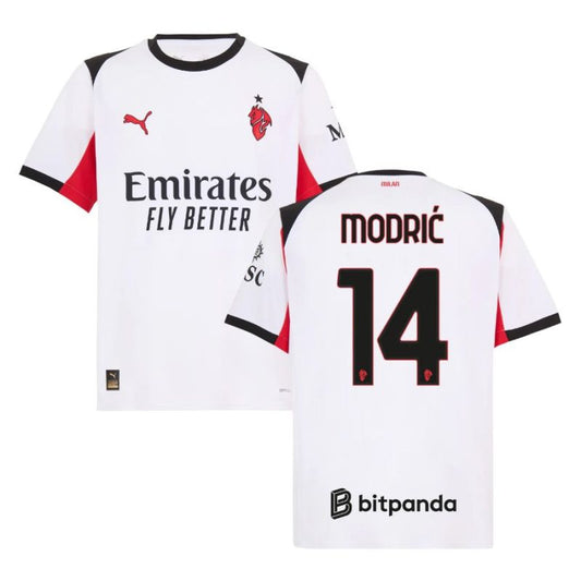 AC Milan Luka Modric 14 Away Soccer Jersey 2025-2026