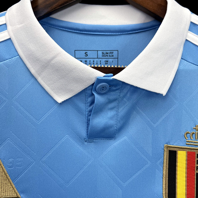 Belgium Lois Openda 24 Away Soccer Jersey UEFA Euro 2024