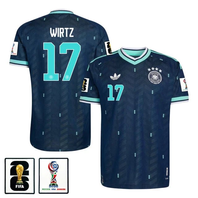 Germany Florian Wirtz 17 Away Soccer Jersey World Cup 2026