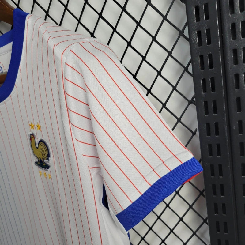 France Kylian Mbappé 10 Kids Away Soccer Jersey Euro 2024