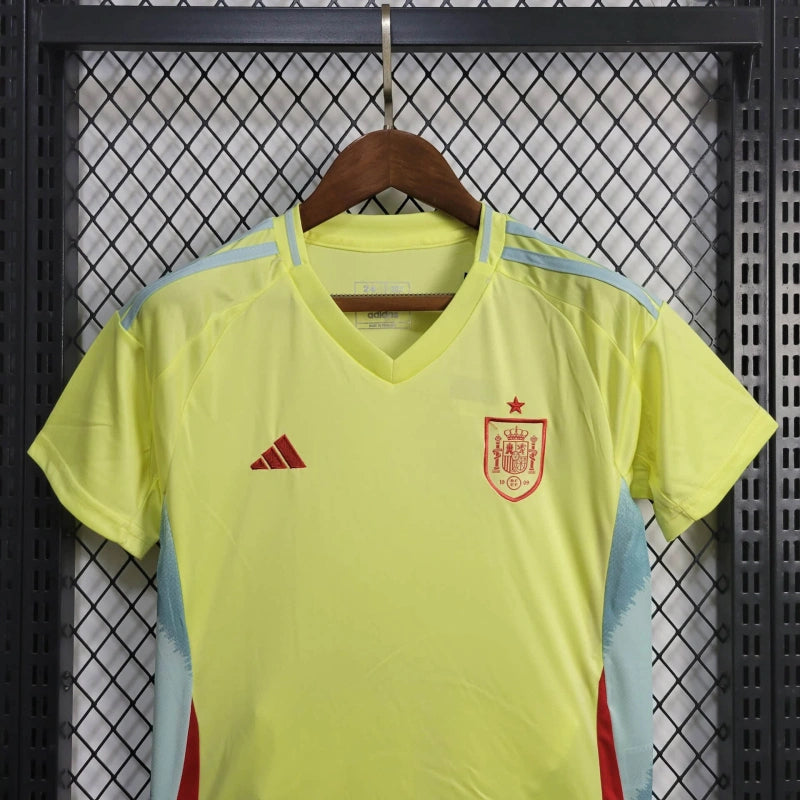 Spain Lamine Yamal 17 Kids Away Soccer Jersey Euro 2024