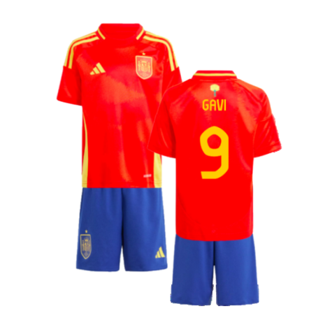 Spain Gavi 9 Kids Home Soccer Jersey Euro 2024