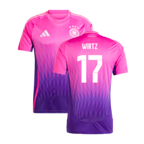 Germany Florian Wirtz 17 Away Soccer Jersey Euro 2024