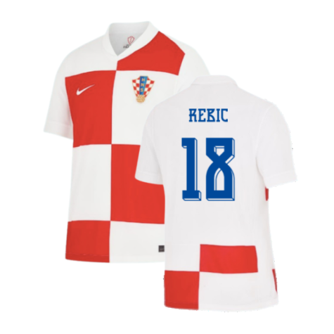 Croatia Ante Rebić 18 Home Soccer Jersey Euro 2024