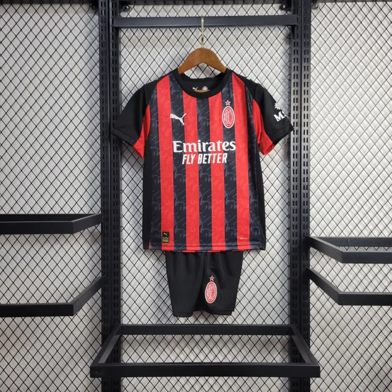 AC Milan Christian Pulisic 11 Kids Home Soccer Jersey 2025-2026