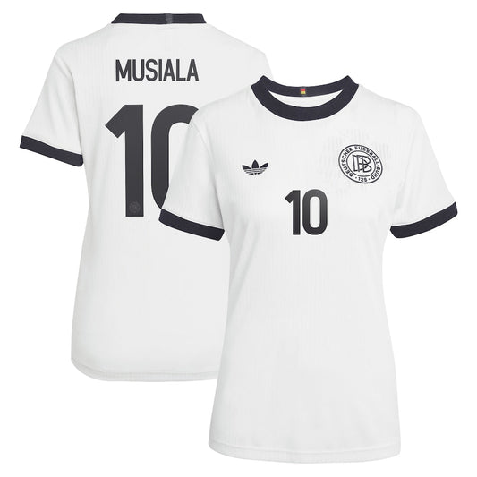 Germany Jamal Musiala 10 Women's Home Soccer Jersey Euro 2025