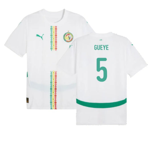 Senegal Idrissa Gueye 5 Home Soccer Jersey 2024/25