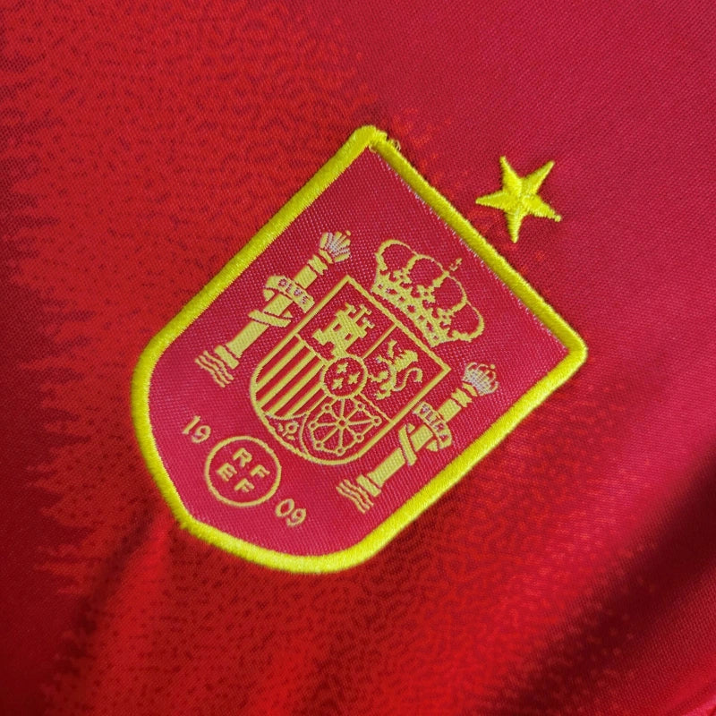 Spain Lamine Yamal 19 Kids Home Soccer Jersey Euro 2024