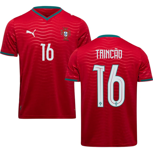 Portugal Francisco Trincão 16 Home Soccer Jersey World Cup 2026