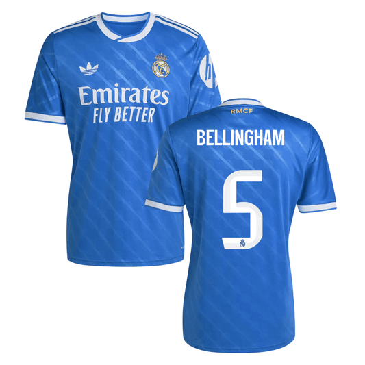 Real Madrid Jude Bellingham 5 Third Soccer Jersey 2025-2026