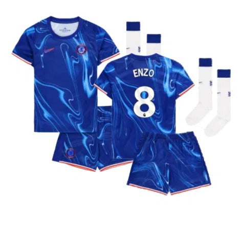 Kids & Junior Chelsea Enzo Fernandez 8 Home Soccer Jersey 2024/25