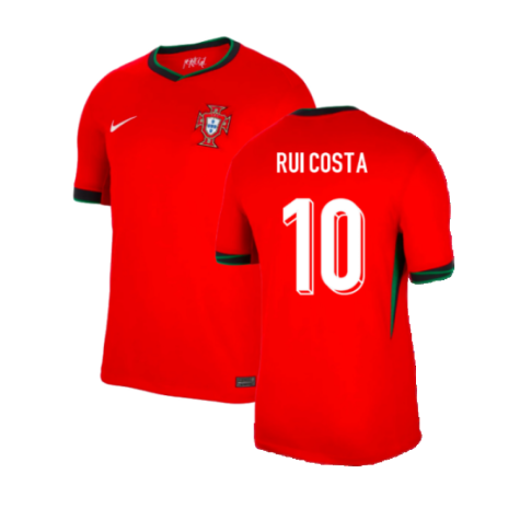 Portugal Rui Costa 10 Home Soccer Jersey Euro 2024