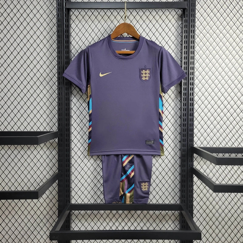 England Kids Away Soccer Jersey UEFA Euro 2024