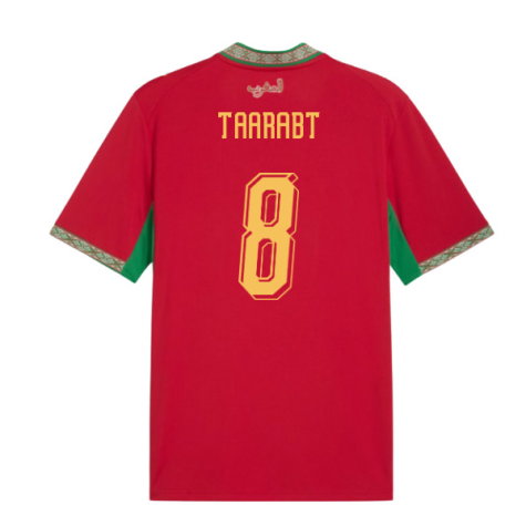 Morocco Adel Taarabt 8 Home Soccer Jersey World Cup 2026