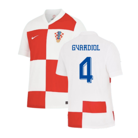 Croatia Josko Gvardiol 4 Home Soccer Jersey Euro 2024
