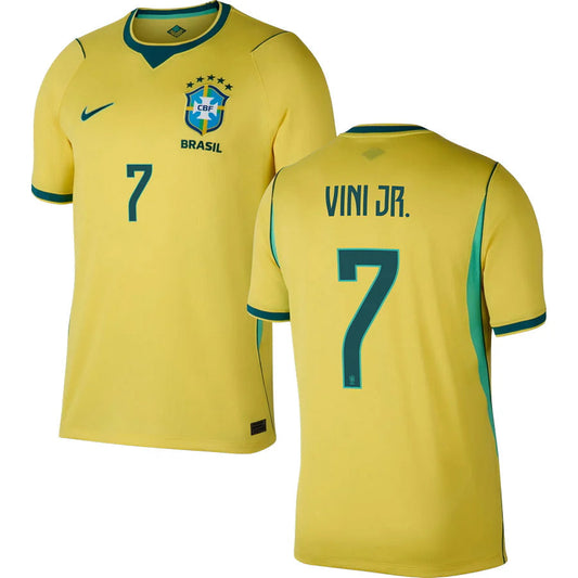 Brazil Vini Jr 7 Home Soccer Jersey World Cup 2026