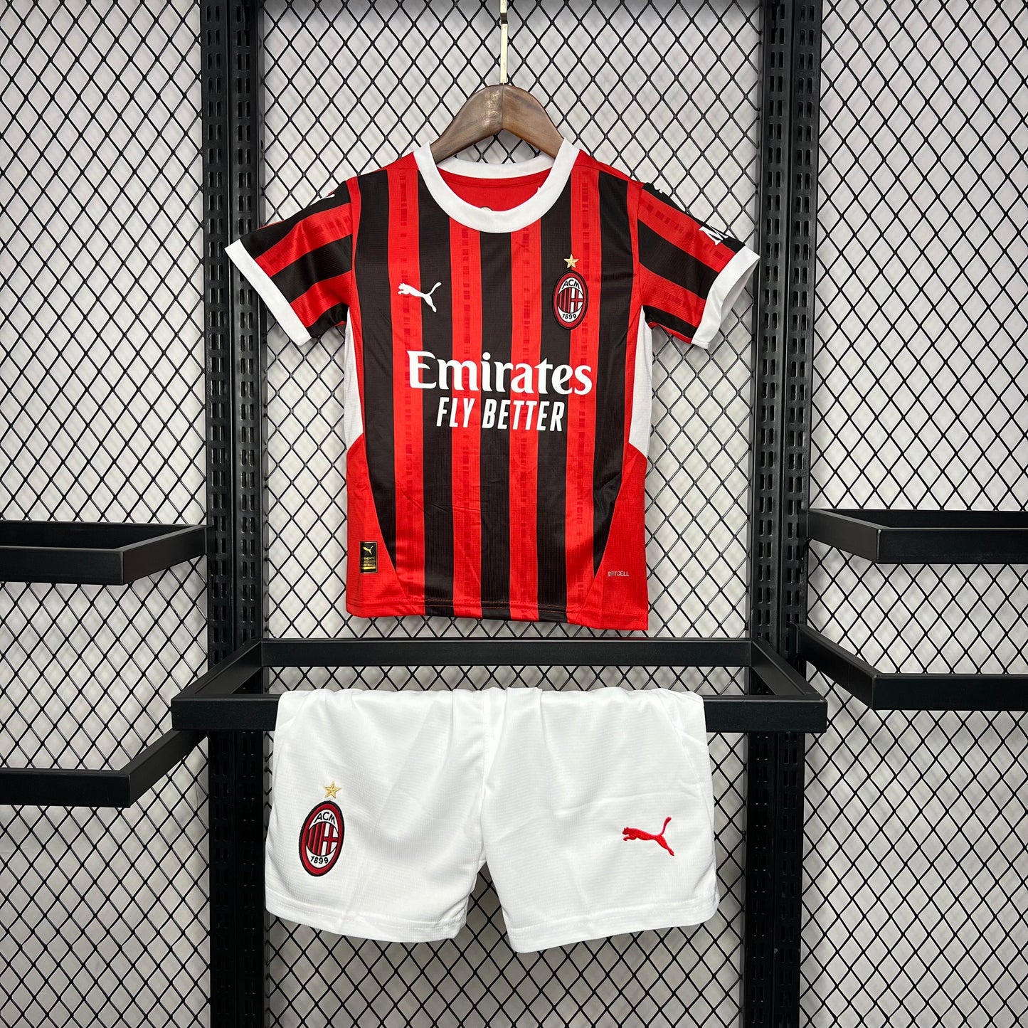 AC Milan Christian Pulisic 11 Kids Home Soccer Jersey 2024/25