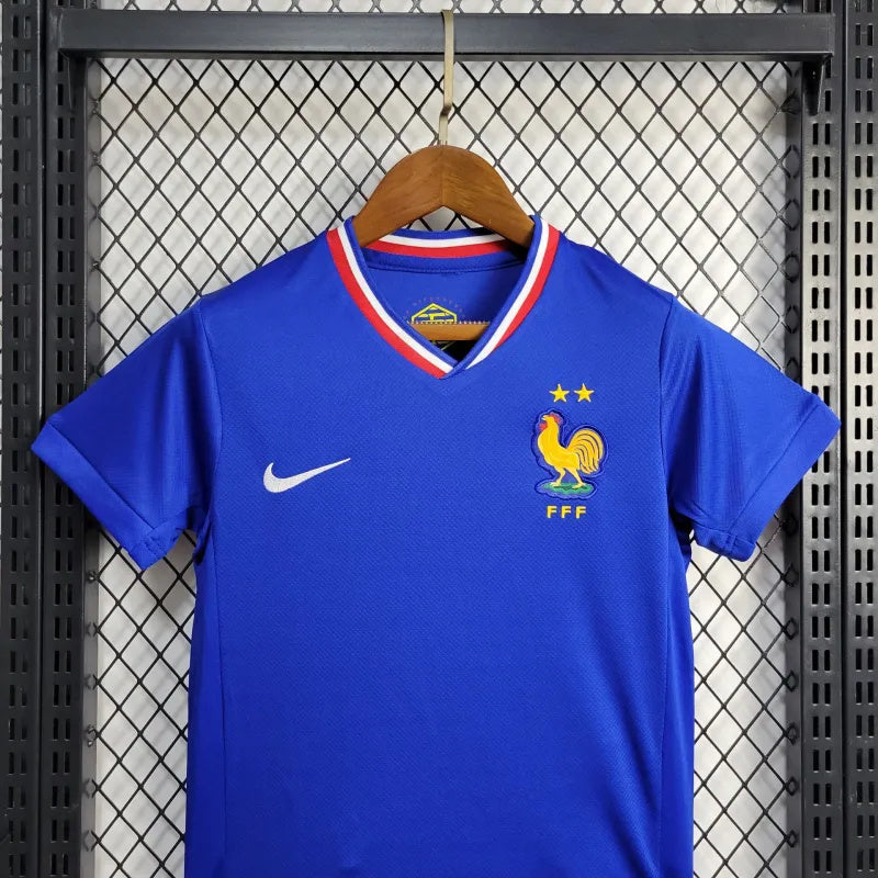 France Ibrahima Konaté 13 Kids Home Soccer Jersey Euro 2024
