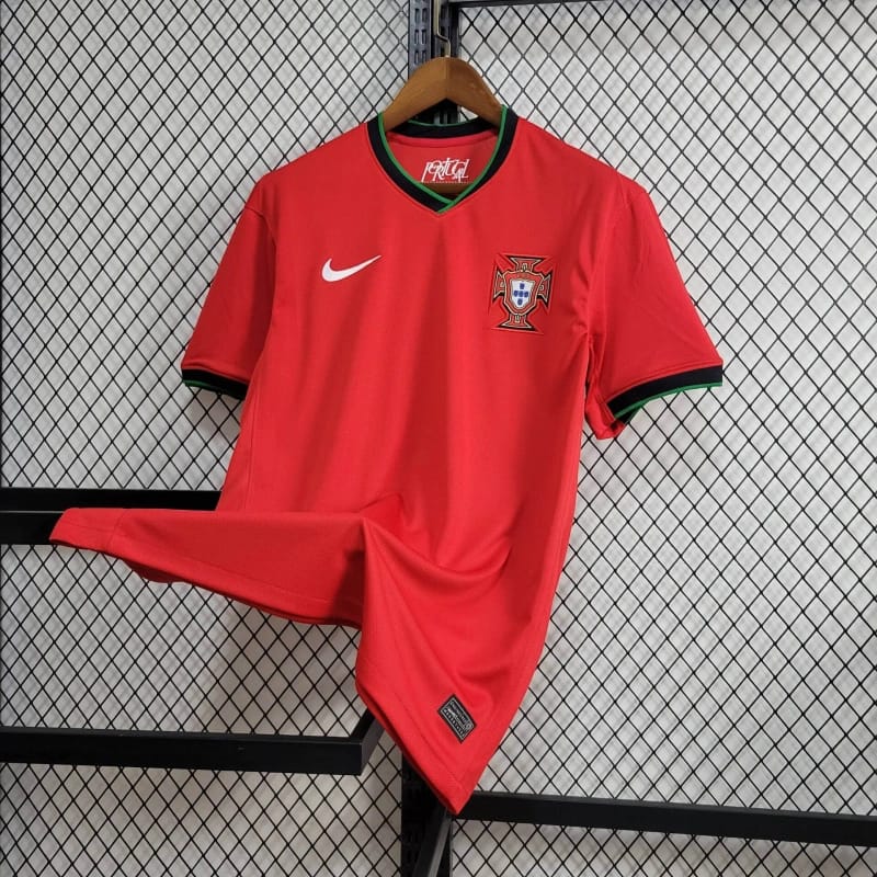 Portugal Luís Figo 7 Home Soccer Jersey Euro 2024