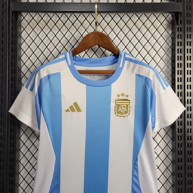 Women's Argentina Lautaro Martínez 22 Home Soccer Jersey 2024/25