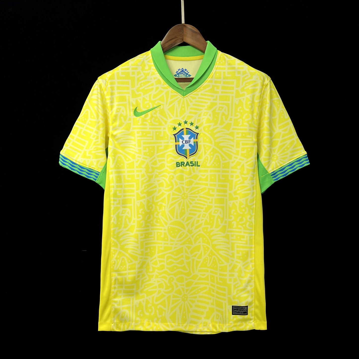 Brazil Vini Jr 7 Home Soccer Jersey 2024/25