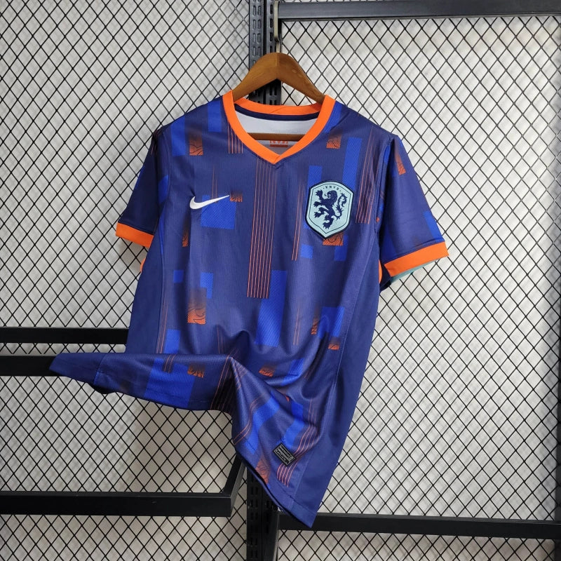 Netherlands Away Soccer Jersey UEFA Euro 2024 - Blue