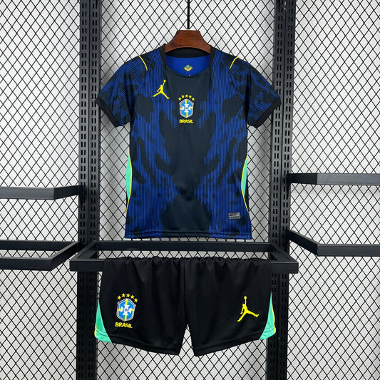 Brazil Kids Away Soccer Jersey World Cup 2026