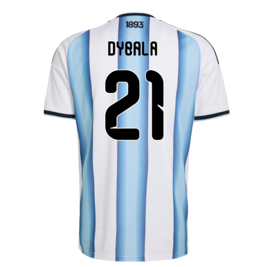 Argentina Paulo Dybala 21 Home Soccer Jersey World Cup 2026