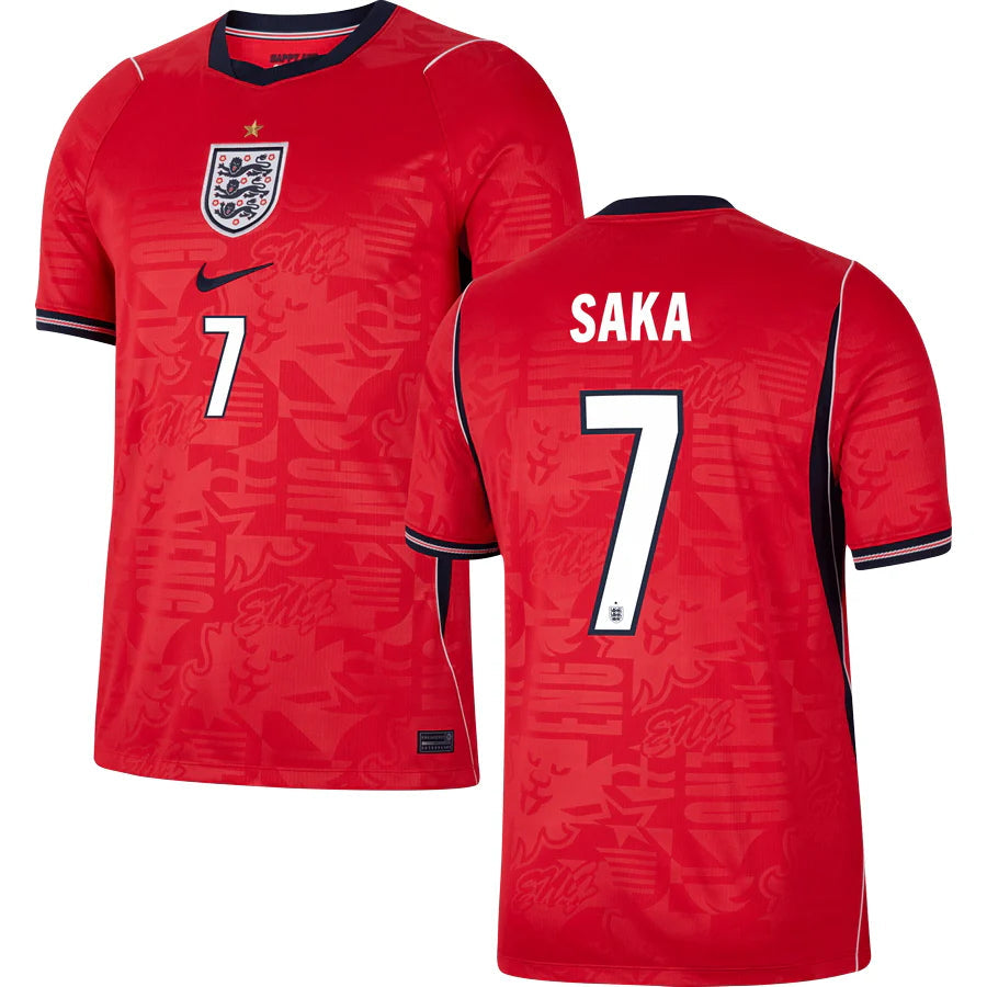 England Bukayo Saka 7 Away Soccer Jersey World Cup 2026