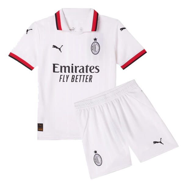 AC Milan Christian Pulisic 11 Kids Away Soccer Jersey 2024/25