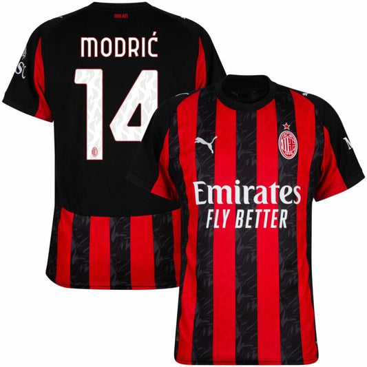 AC Milan Luka Modric 14 Home Soccer Jersey 2025-2026