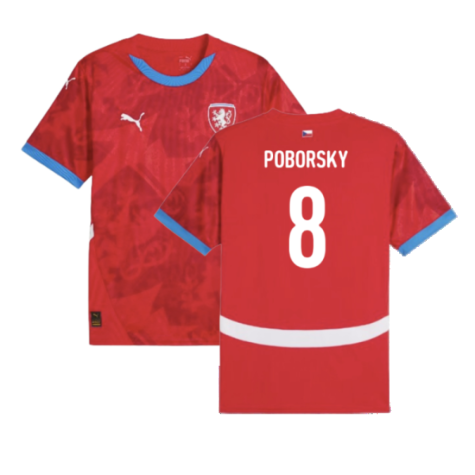 Czech Republic Karel Poborsky 8 Home Soccer Jersey Euro 2024