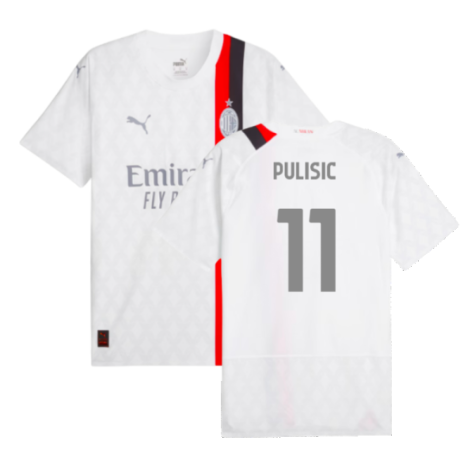AC Milan Christian Pulisic 11 Away Soccer Jersey 2023/24